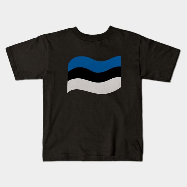 The flag of Estonia Kids T-Shirt by Purrfect